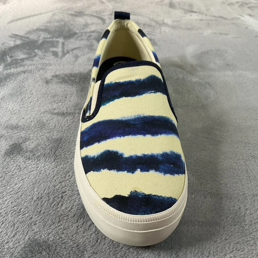 SPERRY‎ STS87169, Women Size 7.5 M Crest Twin Gore Tie Dye Stripe Navy Boating